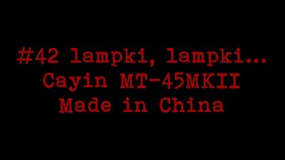 42 Cayin MT45MKII Made in China [upl. by Nahsyar135]