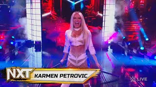 Karmen Petrovic Entrance  WWE NXT October 17 2023 [upl. by Ayeki340]