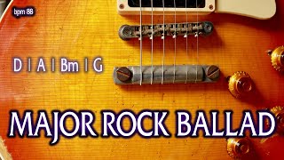 Major Rock Ballad Backing Track [upl. by Coffeng451]