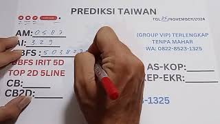 PREDIKSI TAIWAN MALAM INI 25 NOVEMBER 2024  PREDIKSI TOGEL TAIWAN HARI INI  BOCORAN TAIWAN [upl. by Ydnamron126]