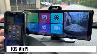 V30S Pro4KADAS Dash CamWireless CarplayAndroid AutoiOS AirplayAndroid OS Miracast Mirror Link [upl. by Kristel]