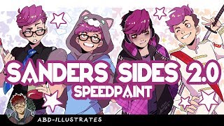 New Costumes  Sanders Sides SPEEDPAINT [upl. by Mill115]