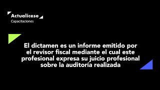 Dictámenes de revisoría fiscal [upl. by Kursh]