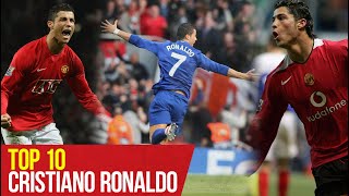 Top 10 Cristiano Ronaldo Goals  Porto Arsenal Portsmouth and more  Manchester United [upl. by Esenej372]