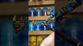 Painting weapons for Seraphon Saurus warriors warhammer warhammeraos warhammerminiatures [upl. by Stoeber]