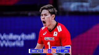 YUJI NISHIDA DESTROYED Netherlands in Mens VNL 2024 [upl. by Lleon452]