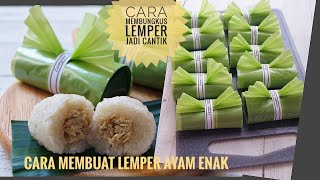 Resep Lemper Ayam │Tips membungkus lemper yang cantik dan kekinian [upl. by Ulrikaumeko]