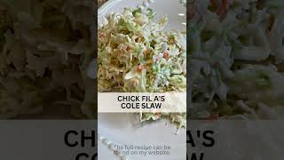 Chick Fil A Cole Slaw  copycat recipe  slaw recipe  YouTube Shorts  easy salad [upl. by Leoy]