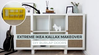 EXTREME IKEA KALLAX MAKEOVER │Hacking the IKEA KALLAX shelving unit one more time│IKEA KALLAX HACK [upl. by Rorry]