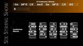 E Harmonic Minor Guitar Backing Track [upl. by Rimola]