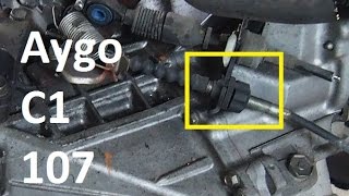 How to unlock the clutch cable adjustment nut  Toyota Aygo Peugeot 107 Citroen C1 [upl. by Patrizia]