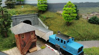 N Gauge Inglenook micro layout with some different concepts to our normal layouts [upl. by Nowed]