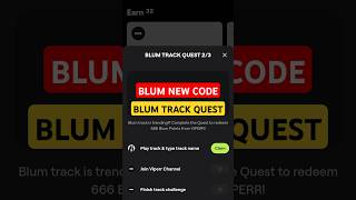 BLUM TRACK QUEST BLUM CODE blumcode blum [upl. by Renick]