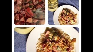 Rode bietensalade met mayosaus  veganistisch recept [upl. by Ashok574]