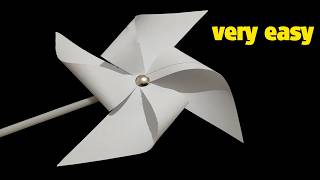 How to Make a DIY Paper Windmill Pinwheel  Easy Craft for Kids [upl. by Varden424]