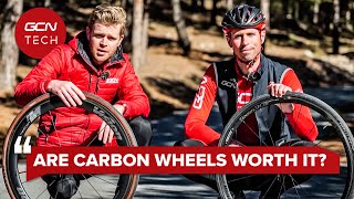 EntryLevel Carbon Wheels Vs HighEnd Aluminium Wheels  GCN Tech Clinic [upl. by Dumond850]