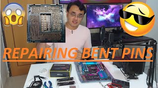 How to Repair Intel Motherboard CPU socket bent pins applicable for Intel 12th gen Alder Lake also [upl. by Seda204]