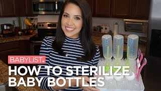 How to Sterilize Baby Bottles  Babylist [upl. by Akinaj323]