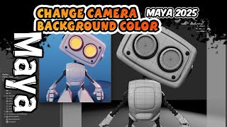 Part 1 Set Camera Background Color Maya  2025 Update [upl. by Dibb598]