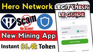 Hero Network  Hero Mining App  Legit Or Fake  About Withdrawal  Is iT Scam  miningapp fake [upl. by Timon]