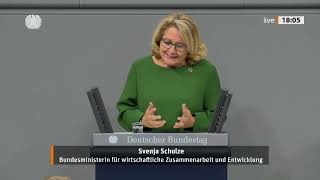 Svenja Schulze SPD Entwiklungsministerin [upl. by Ahsinauq662]