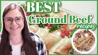 EASY RECIPES using GROUND BEEF  These recipes were UNBELIEVABLE [upl. by Ahsiekat]