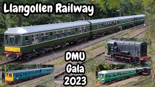 Llangollen Railway DMU Railcar Gala 2023  Class 08 104 108 109 127 diesel multiple units [upl. by Dede]