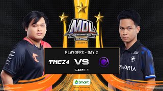 MDL PH S2 Playoffs Day 2 TNCZ4 vs EUPH Game 1 [upl. by Arualana]