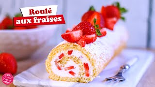 🍓 GÂTEAU ROULÉ AUX FRAISES 🍓 [upl. by Immij135]