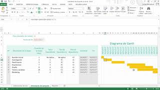 Calendario de Proyecto en Excel [upl. by Fabrianne]