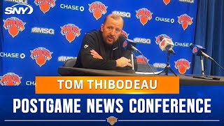 Tom Thibodeau on how KarlAnthony Towns and Knicks are gelling as season progresses  SNY [upl. by Robbert]