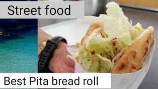 Pita bread  pita bread rolls in Ingolstadt  vegetarian recipe  street food near Munich food vlog [upl. by Nimzay462]