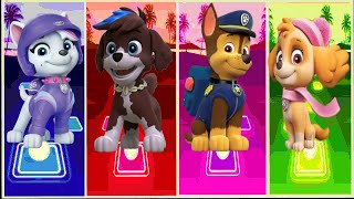 Paw patrol Zuma 🆚chase 🆚Ryder 🆚Marshal EDM Rush Tiles Hop🎶 [upl. by Oine]