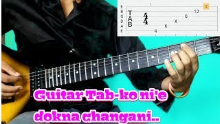 Guitar Tab ko nie dokna changani [upl. by Engleman258]