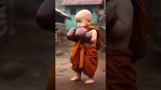 so cute little monk baby ☘️☘️☘️☘️ cutebaby [upl. by Yelhs747]