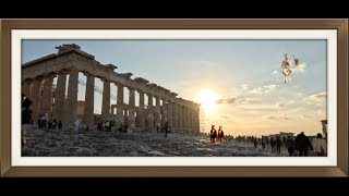 Athens Center Promenade Acropolis Parthenon 031124  Pan11 [upl. by Innaig]