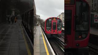 S7 Stock District Line train departing West Brompton for Wimbledon [upl. by Setarcos]