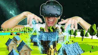 BUILDING AN ENTIRE WORLD AS AN ALL POWERFUL GOD IN VR  DEISIM VR HTC VIVE Gameplay [upl. by Tamara197]