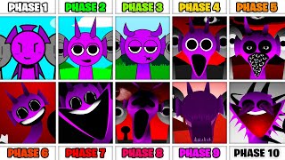 New True All Phases in Incredibox Sprunki  Phase 1 VS Phase 2 VS Phase 3 VS Phase 4 VS Phases 510 [upl. by Airogerg]