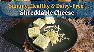 Yummy Healthy amp DairyFree  Shreddable Cheese  SHARAN [upl. by Ydderf]