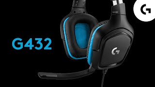 Logitech G432 Gaming Headset ReviewUnboxing [upl. by Marashio]