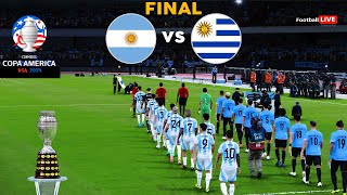 ARGENTINA vs URUGUAY  FINAL COPA AMÉRICA 2024  MESSI vs NUNEZ  REALISTIC PES GAMEPLAY [upl. by Neibaf459]