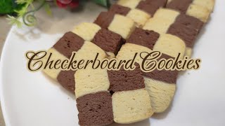 checkerboard cookiescheckerboard biscuitsvanilla cookies recipefood cooking recipe [upl. by Calhoun606]