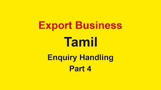 How to Start Export Business in India Tamil  Export training Tamil Part4 [upl. by Cyril]