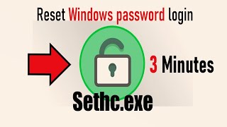 Reset your Windows Local Account Password via Sethcexe in 3 mins [upl. by Flam710]