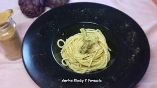 Spaghetti con crema di carciofi e bottarga [upl. by Khanna]