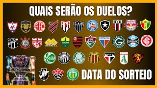 COPA DO BRASIL  DEFINIDA DATA DO SORTEIO  POTES [upl. by Lertnahs]