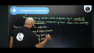 collegative property class 12th short video by Sudhanshu sir [upl. by Nyberg]