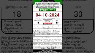 Today Tamil Calendar l Rasi palan l October 4 2024 l tamilcalendar tamilcalendar2024 [upl. by Sari794]