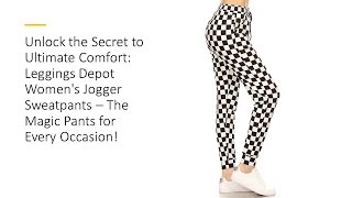 Unlock the Secret to Ultimate Comfort Leggings Depot Womens Jogger Sweatpants – The Magic Pants [upl. by Rolecnahc]